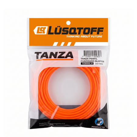 Tanza Lüsqtoff Cuadrada 3mm 10m TCB300L-9