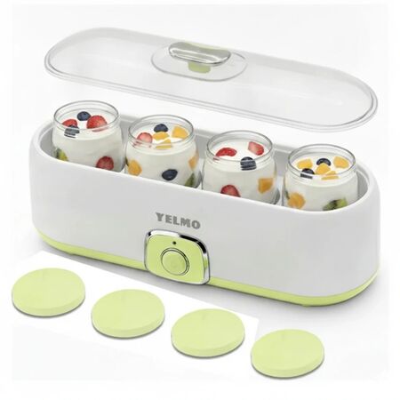 YOGURTERA YELMO YG1704 20WATTS 4 VASOS DE VIDRIO