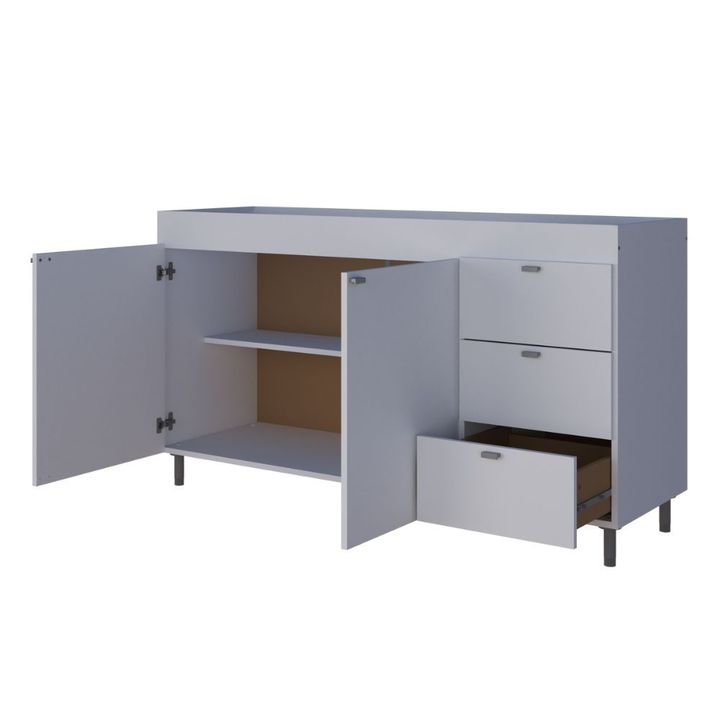 Bajo Mesada Orlandi Bahía 140cm Blanco - Vista 3