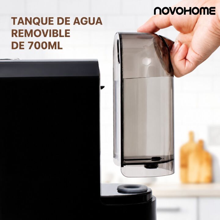 Cafetera Multicapsula 3 en1 Novohome Café Molido 20Bar 700Ml - Vista 6