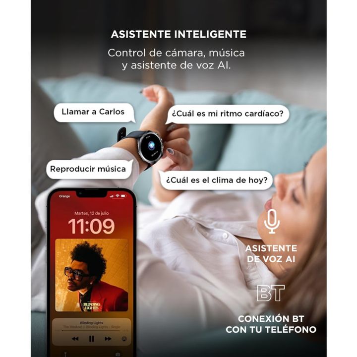 Reloj Smartwatch Gadnic Inteligente Función Llamada Pantalla táctil - Vista 5