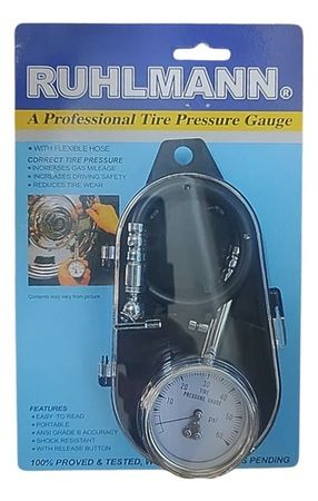Manómetro Ruhlmann para Neumáticos de Mano 60PSI