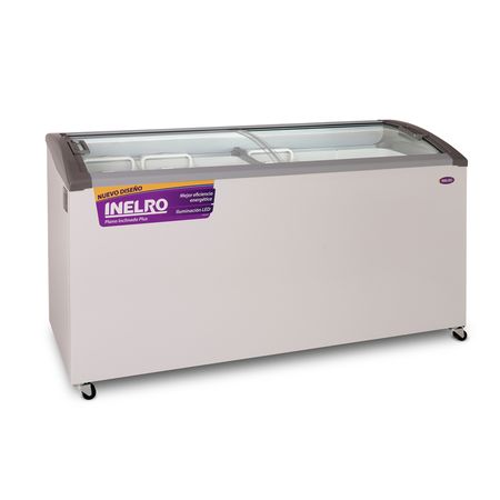 Freezer Exhibidor Horizontal Inelro 455 Litros Fih-550pi Plus Gris Led