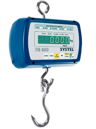 Balanza Bascula Comercial Systel Pilon PS300 300Kg Industrial Bateria 