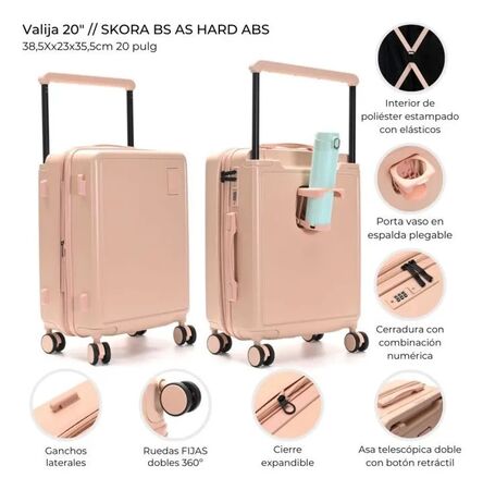 Valija Skora Bs As Hard Abs 20 Pulg Rosa 41516