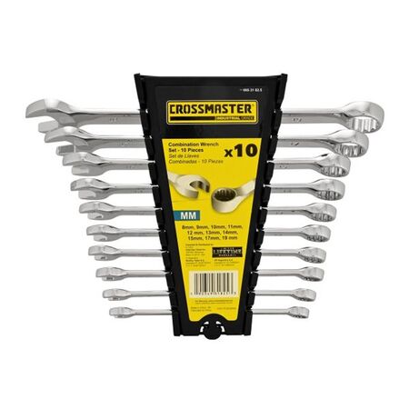 Juego de 10 Llaves Combinadas Crossmaster