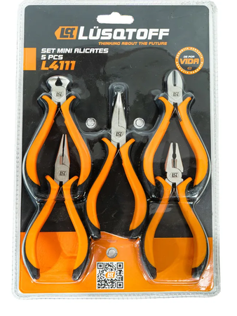 Set De Alicates 5 Piezas L4111 Lusqtoff Superficie Niquelada
