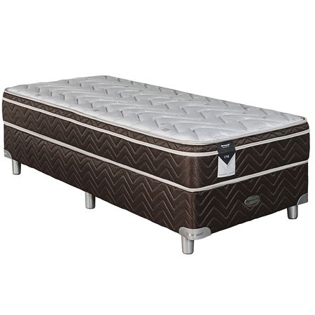 Sommier y Colchón Espuma Alta Densidad Springwall One 80x190 - 1 Plaza