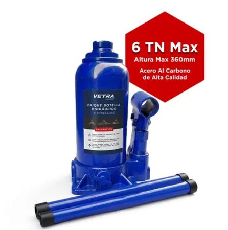 Crique Botella Hidraulico Gadnic 6 Toneladas Gato Auto Prol Alta Resistencia Compacto