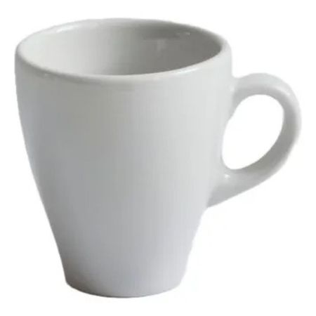 Set X 6 Taza Para Café 135 Ml Porcelana Linea Monza Verbano Blanco Monza