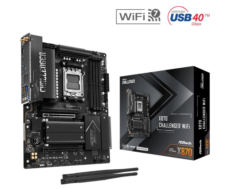 Mother ASRock (AM5) X870 Challenger WIFI - Vista 1