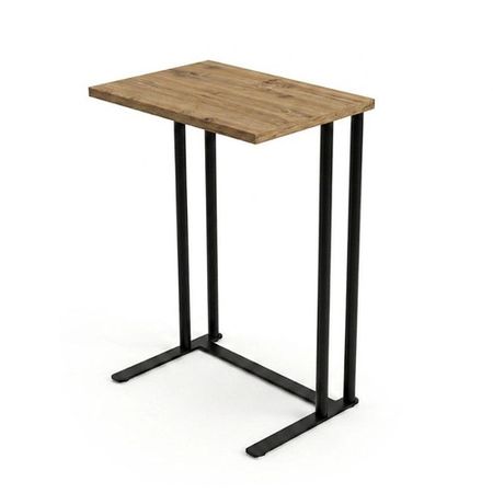 Mesita de arrime Industrial DS Home 70 x 45 x 30 cm Roble Atakama