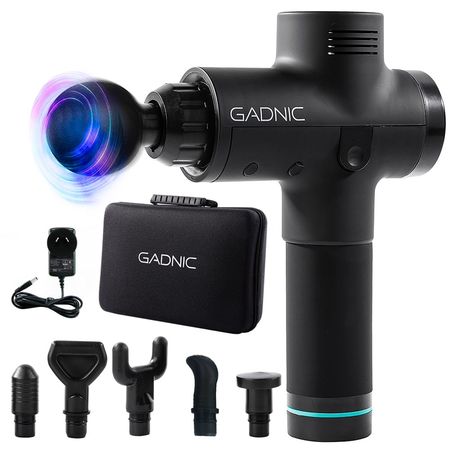 Masajeador Gadnic Massage Gun Pistola Inalámbrica Rehabilitación Fatiga Deportiva 36W