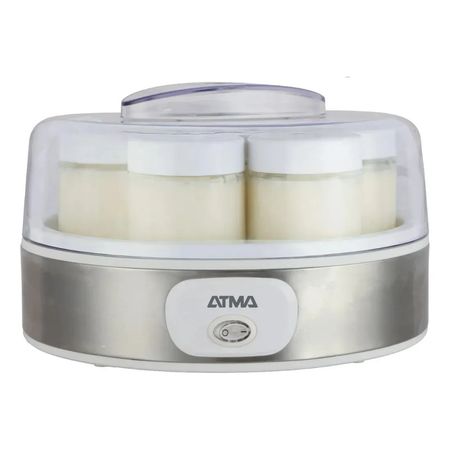 Yogurtera Atma Ymat26n 7 Frascos De Vidrio De 150ml C/u 15w Blanco