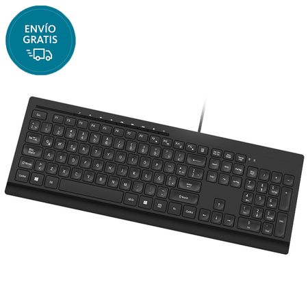 Teclado Klipxtreme Brújula Multimedia Ultradelgado Esp USB