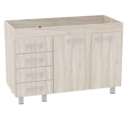BAJOMESADA ORLANDI AB 632 PREMIUM - ABEDUL, 2 PUERTAS, 4 CAJONES