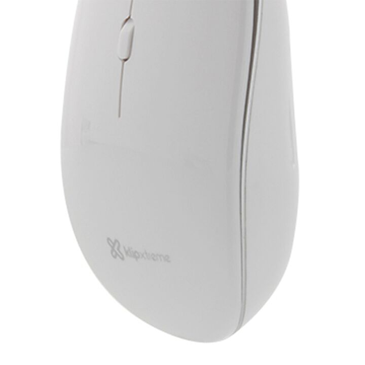 Mouse Klipxtreme Arrow Inalámbrico Delgado de 4 Botones Blanco - Vista 2
