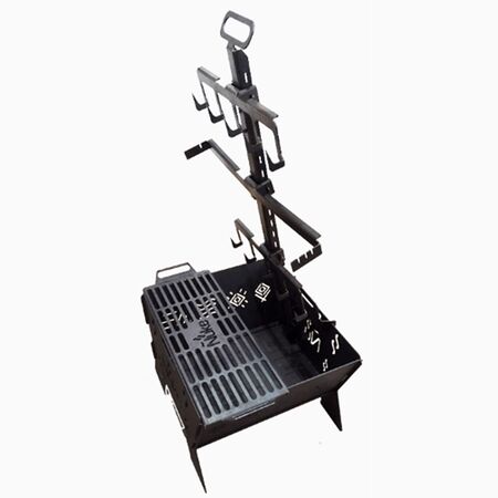 Fogon Huapi 50 Ñuke Con Estaca Incluye Dos Parrillas