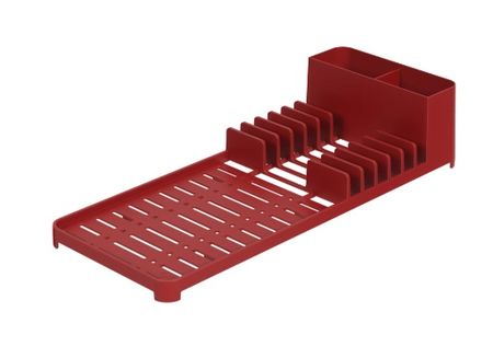 Escurridor De Platos De Plastico C/ Bandeja Single Coza Rojo Bold ( 17013/3465)