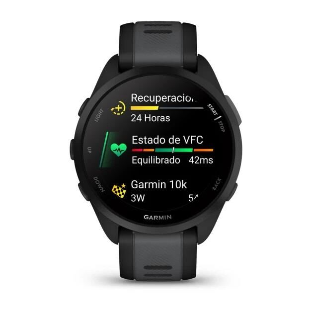 Reloj Garmin Forerunner 165 Black Slate Grey - Vista 3