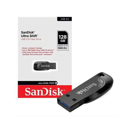 PEN DRIVE SANDISK ULTRA SHIF 128GB (C:NEGRO)