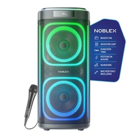 Parlante Torre De Sonido Square Line Bluethoot 94Sq208g1 Noblex