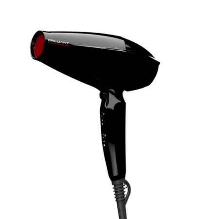 Secador de Pelo GA.MA Brilliant Tourmaline Ion 2200W Negro Motor DC Nano Silver