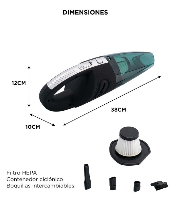 Aspirador De Mano Portátil Gadnic Para Hogar Y Automóvil - Vista 6