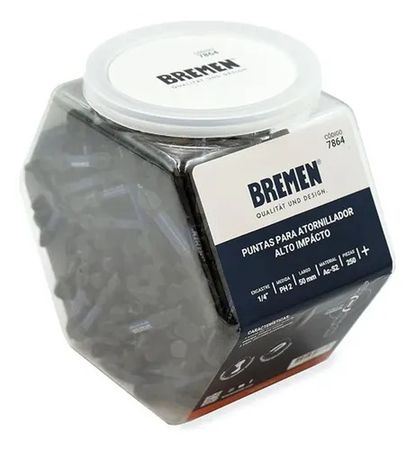 Puntas de Atornillar Impacto Bremen PH2 Largo 50mm Caja de 250