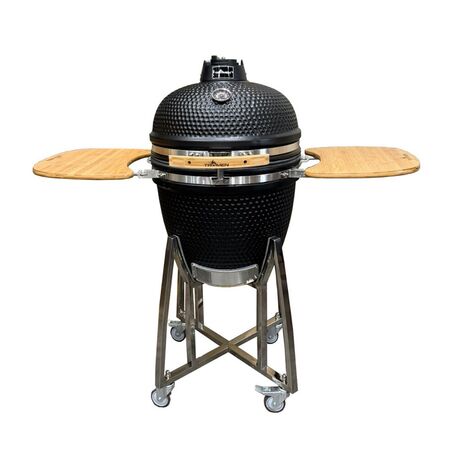 Kamado Ceramico Tromen 18 Negro Mate - Horno Ceramico - Parrilla