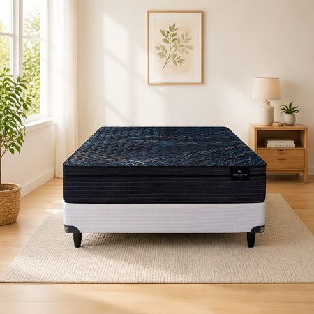 Colchón + Sommier Resortes 2 Plazas King Koil Aspen 140x190x27,5 120kg