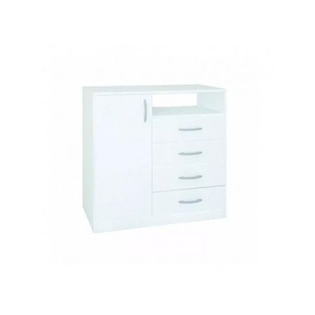 Chifonier Platinum 921 4 Cajones 1 Puerta Blanco