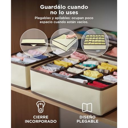 Kit x4 de Organizadores de Cajón Gadnic Medias / Ropa Interior