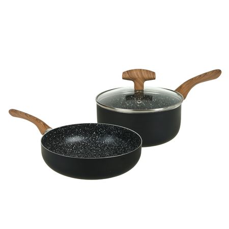 Set Cacerola Wok Ceramica Antiadherente interior Ethno Aston