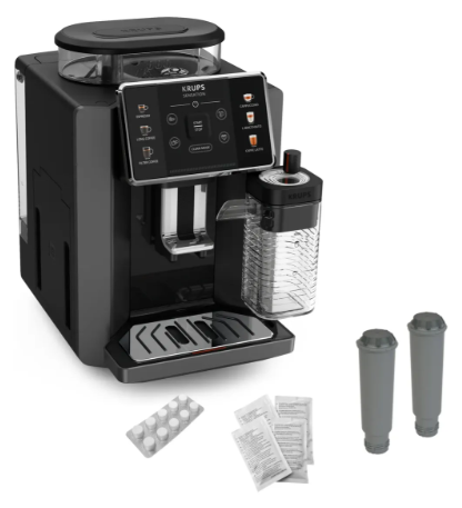 Cafetera Superautomática Krups Sensation Milk EA912 con Molinillo Jarra de Leche Milk Maestro 6 Bebidas Pantalla Táctil Negra - Vista 2