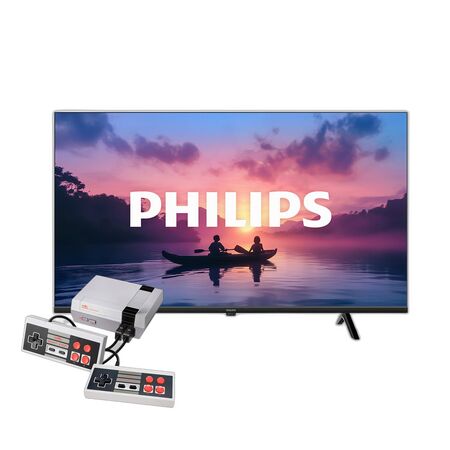 Combo Smart TV Philips 40" FHD LED Google TV + Consola NES 500 Juegos HDMI