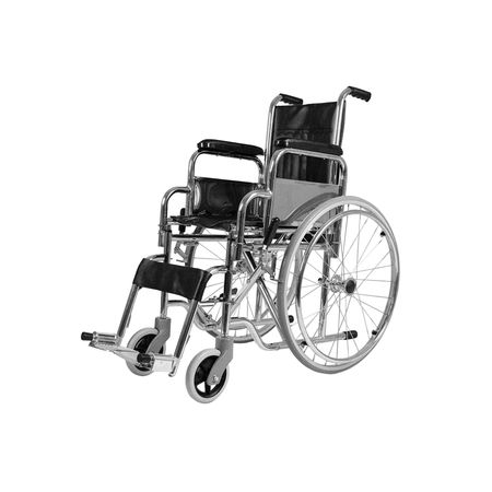 Silla De Ruedas Plegable Desmontable Cromada Gran Calidad