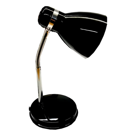 Lampara Mesa Estudio Escritorio Velador Negro Flexible Luz Led
