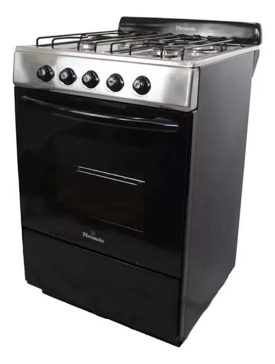 Cocina Multigas 56cm Florencia 5508 Con Visor Acero Inox - Vista 7