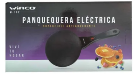Panquequera Electrica Winco + batidor + bowls