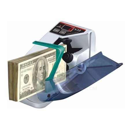 Contadora De Billetes Portatil 220v O Pilas +funda V30