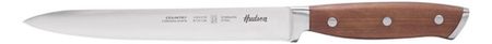 Cuchillo Trinchador Acero Inoxidable Mango Madera Marrón