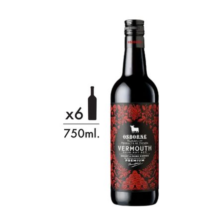 Aperitivo Osborne Vermouth Rojo Caja x 6