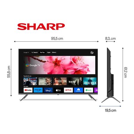 Smart TV LED 43 Sharp 2T-C43FG6L Full HD