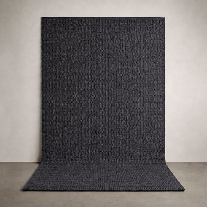 Alfombra simil Yute Charcoal Grey - 250x350 cm - Vista 4