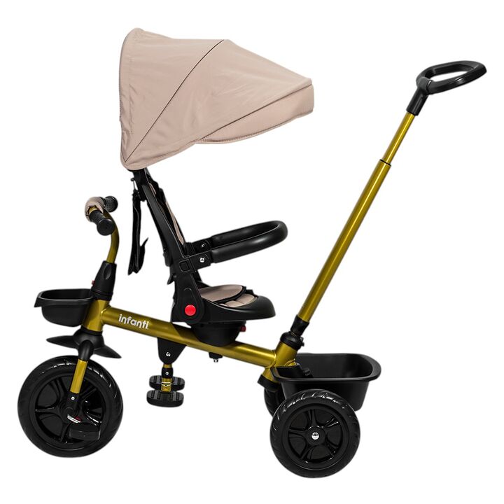 Triciclo multifuncional Infanti JY-T07B Dorado - Vista 4