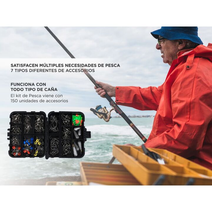 Kit Accesorios De Pesca 150 Unidades Anzuelos - Vista 4