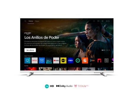 Smart TV PHILIPS HD de 32'' con Titan OS Blanco