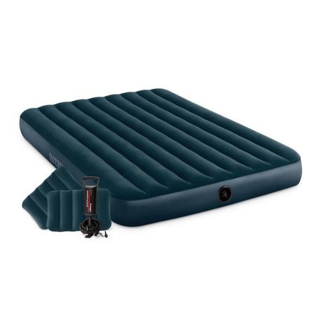 Colchon Inflable + 2 Almohadas Dura-Beam 2 1/2 Plazas Intex