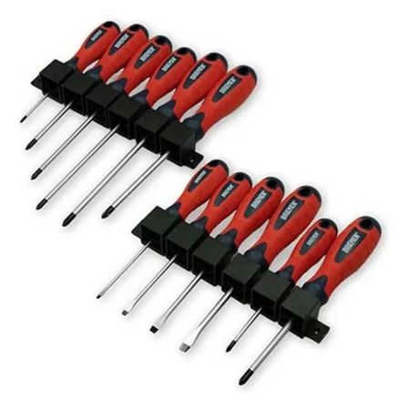 Set Destornilladores Bremen 12 Piezas Phillips Plano
